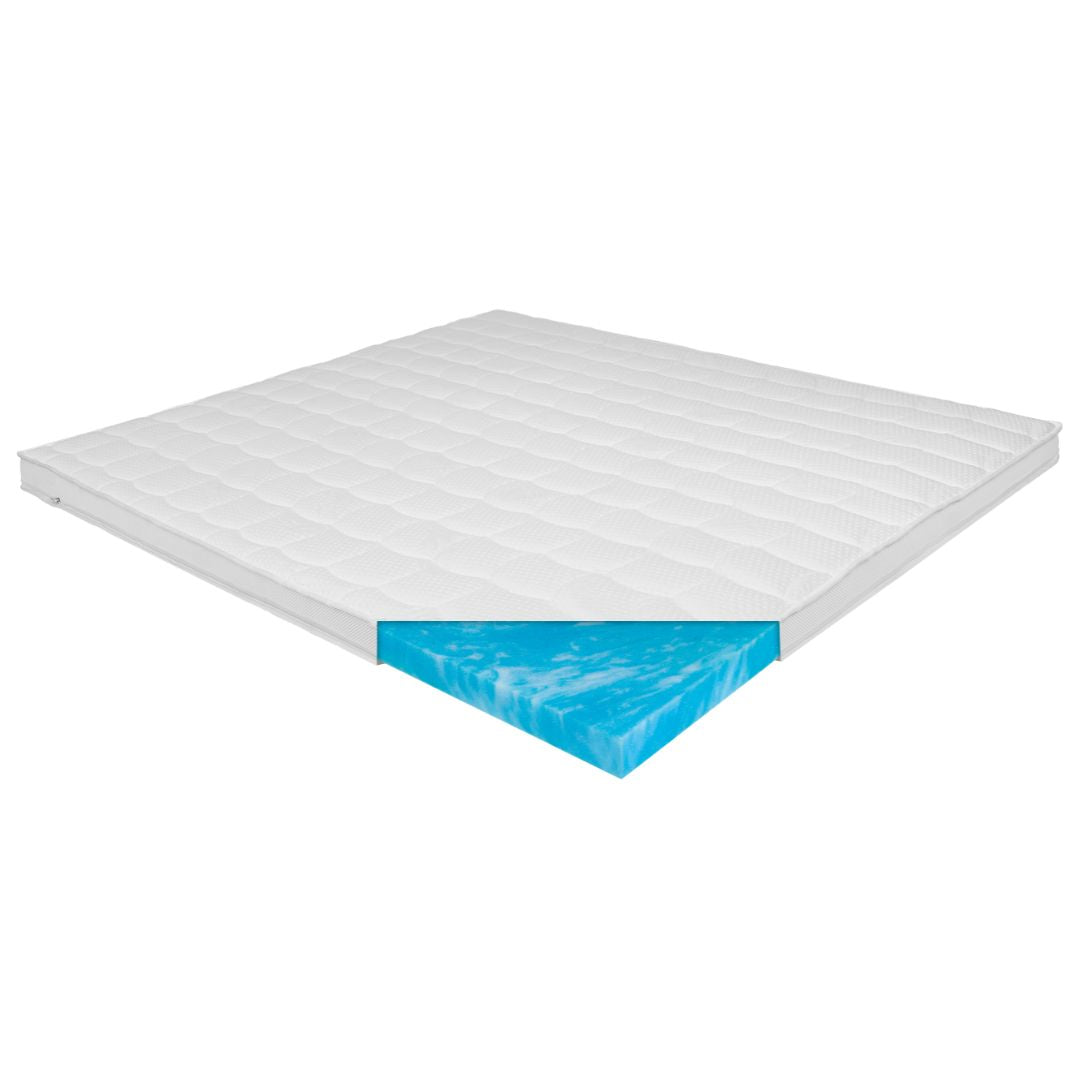 bettUP Topper fürs Boxspringbett – Kaltschaum und Gelschaum in verschiedenen Festigkeiten